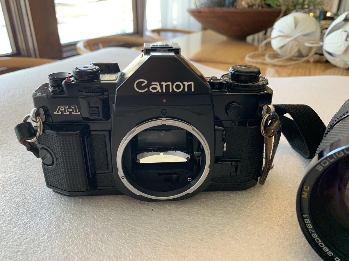 Canon A-1 Film Camera Outfit w/ 35-140mm Lens & More | eBay