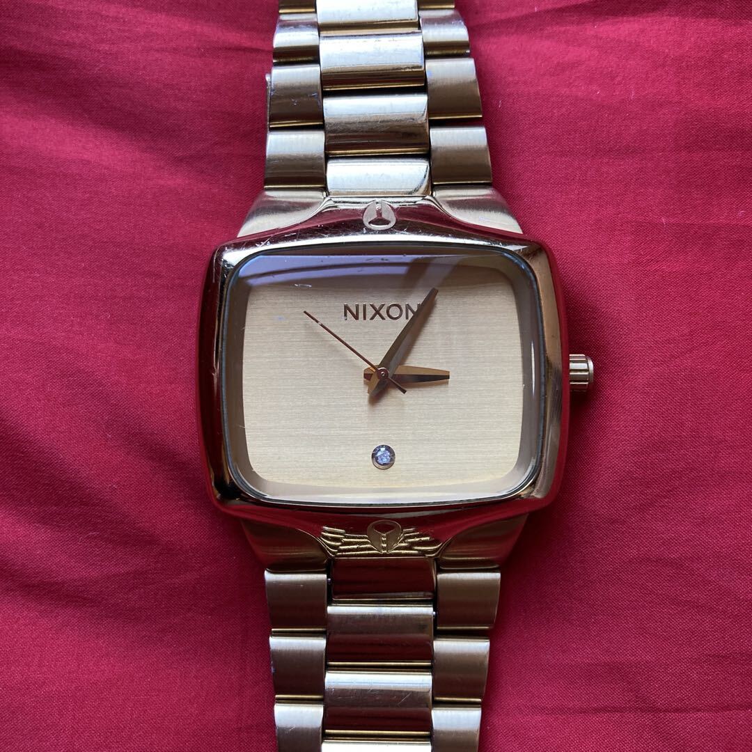 Nixon Analog Quartz Men Rare! Player Gold Player Gold Watch