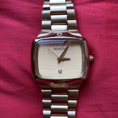 Nixon Analog Quartz Men Rare! Player Gold Player Gold Watch