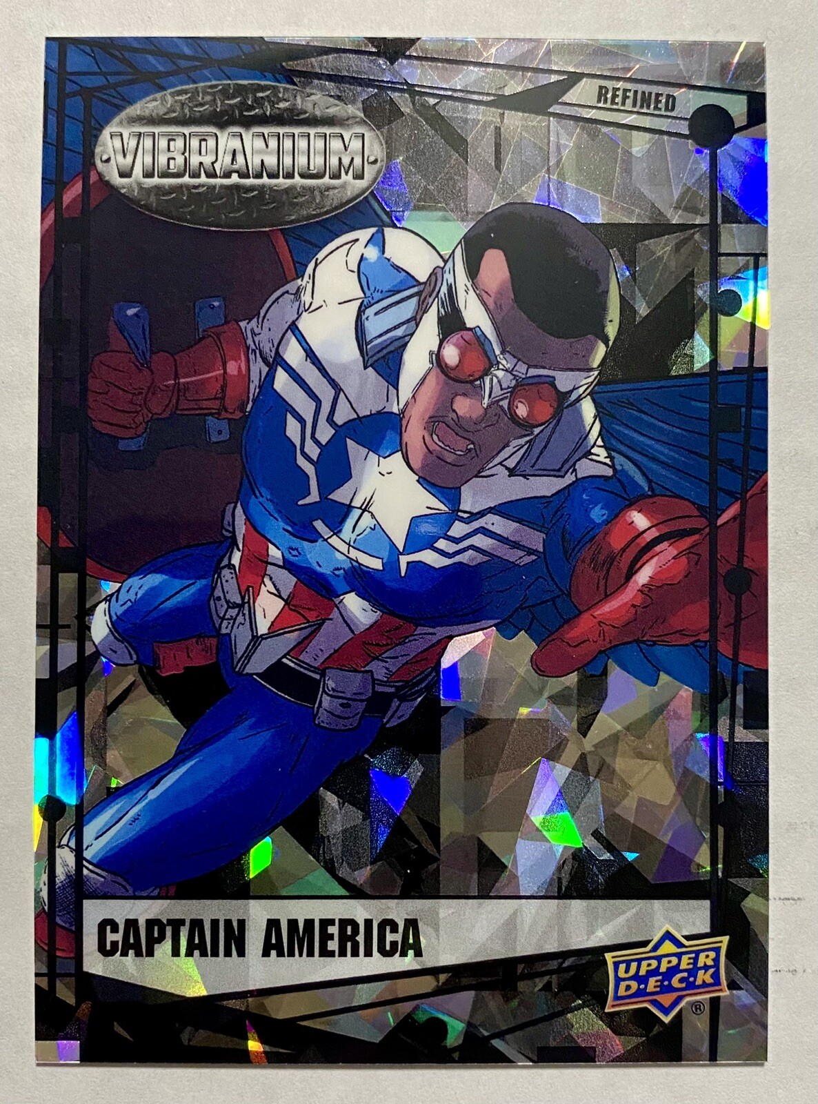 2015 UPPER DECK MARVEL VIBRANIUM CAPTAIN AMERICA REFINED PRIZM #68/99