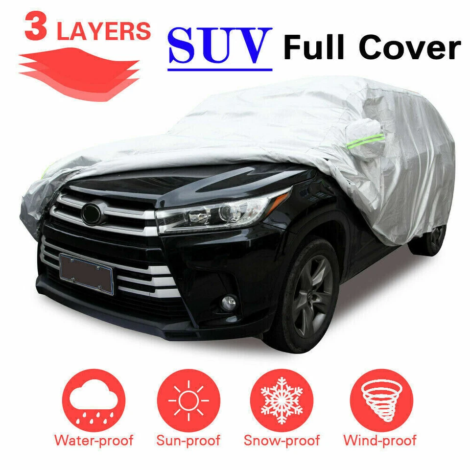 Cubierta de coche impermeable de alta resistencia para Jeep Cherokee XJ lluvia nieve resistente a los arañazos UV Foto 3 de 4