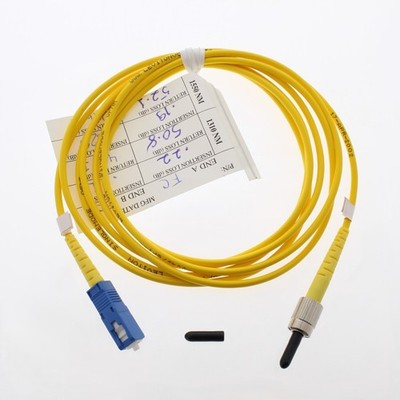 2M Leviton Fiber Optic Singlemode Simplex Patch Cable Cord ST/SC PC PCSCT-S02