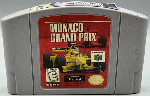 Monaco Grand Prix Nintendo 64 N64 Game Cartridge Only Authentic Ubisoft