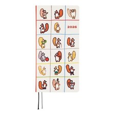 Hobonichi Techo 2026 Weeks 100 Orange Risu no Ohikkoshi Planner