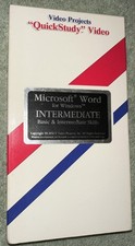 Microsoft Word For Windows Basic And Intermediate Skills 1991 VHS