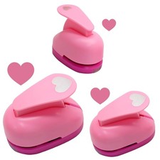 Heart Hole Punch Set - 3 Sizes for Scrapbooking, Card Making Journals