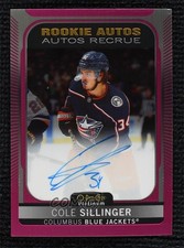2021-22 O-Pee-Chee Platinum Rookie Matte Pink Cole Sillinger #R-CS Auto 0b6z