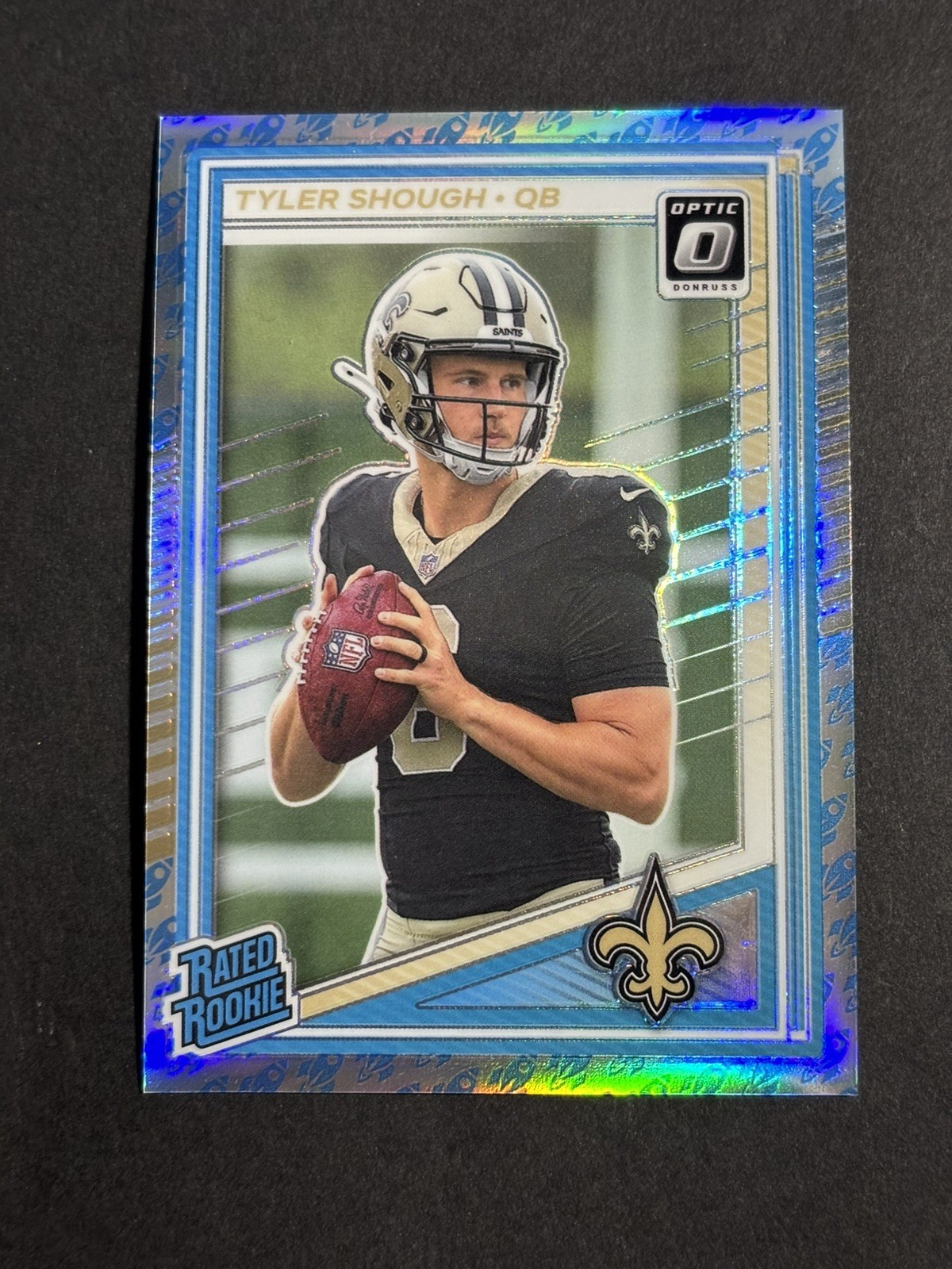 2025 Optic Tyler Shough #223 Rated Rookie 🚀 Rocket Emoji SSP Prizm Case Hit RC