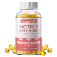 Biotin  Collagen with Hydrolyzed Collagen Hair Skin  Nails Vitamin
