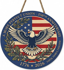 250Th Anniversary Door Sign - 4Th of July Patriotic Decor - 1776-2026 America'S
