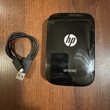 HP Sprocket Portable Photo Printer Black Bluetooth ZINK
