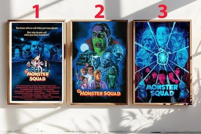 Monster Squad Retro Horror Comedy Movie Poster