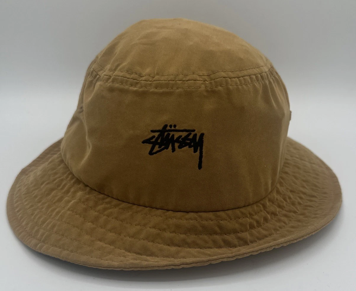 Stussy Canvas Bucket Hat Large Brown Large/X Large