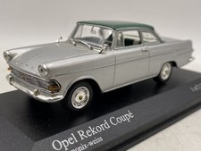 MINICHAMPS Opel Rekord P2 Coupe 1960-62 Silver 1:43 Diecast modelcar