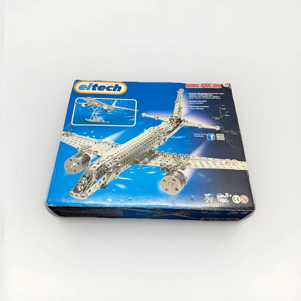 Jetliner C10 Eitech Metal Construction Toy Plane Steel Model: Not Inventoried - Image 3 of 4