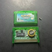 Pokemon Emerald Nintendo Game Boy Advance GBA w/ New Battery AUTHENTIC read