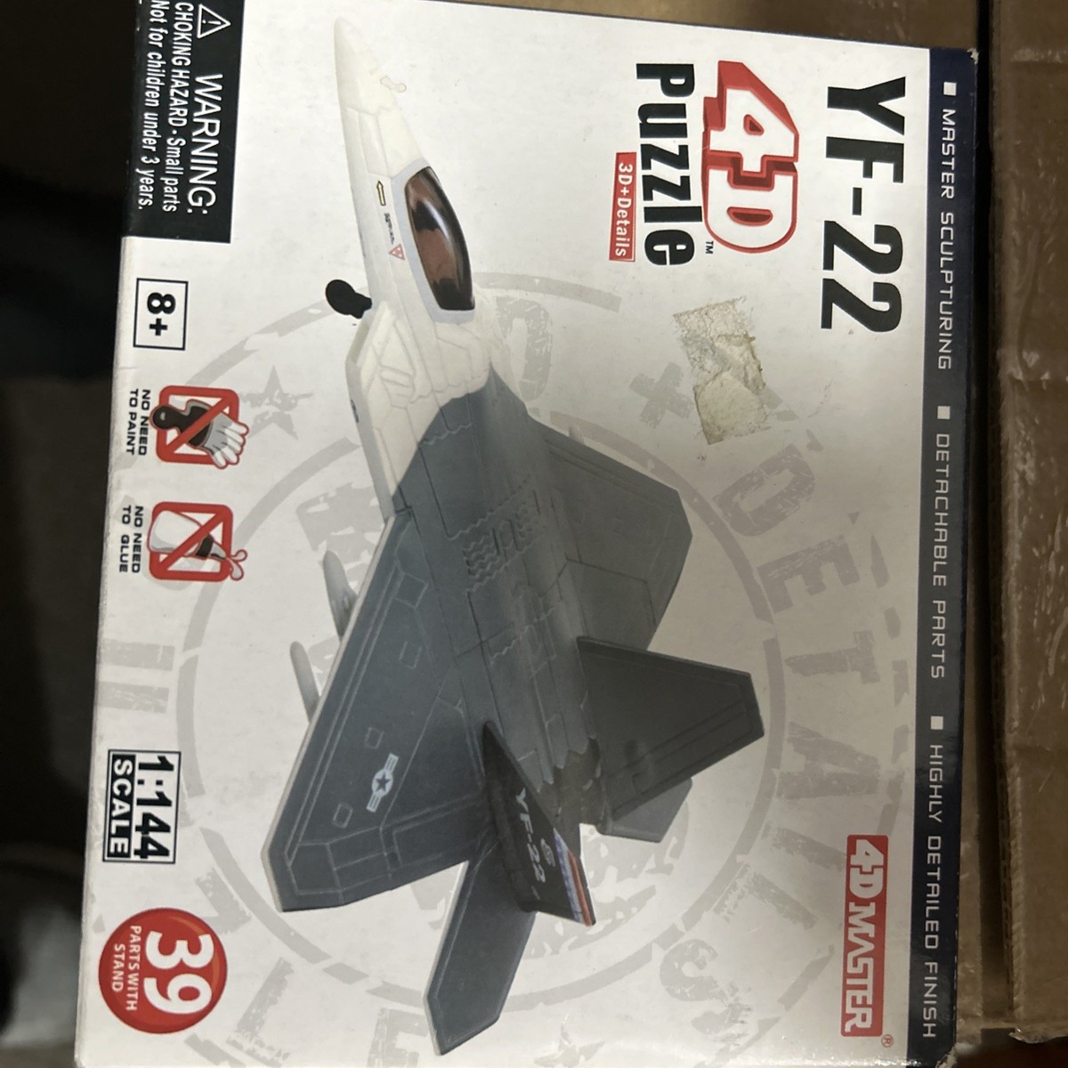 4D Puzzle 1/144 YF-22 Snap Kit No Paint Or Glue Needed | eBay