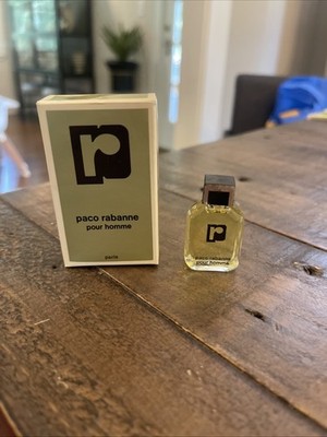 Vintage PACO RABANNE Pour Homme Eau De Toilette MICRO MINI 1/8th fl oz/ 4 mL NIB