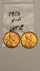 wheat penny 1956,1956D SET  RED BU 1956-D LINCOLN CENT LOT #B UNC RED LUSTER — photo 1