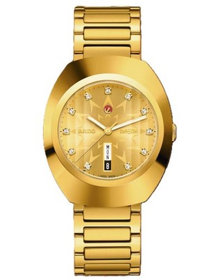 Rado DiaStar Original Automatic 38mm Gold Dial SS Men's Watch