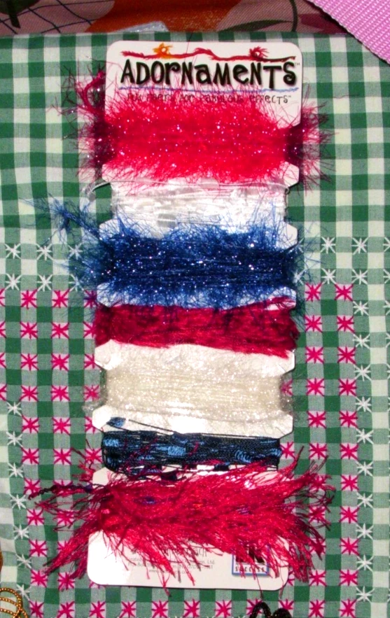 Fibre Accents and Adornments--2 Plastic Canvas Metallic Cord--4 Metallic Elastic - Image 2 of 4