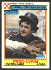Fred Lynn #29 1984 Topps Ralston Purina California Angels