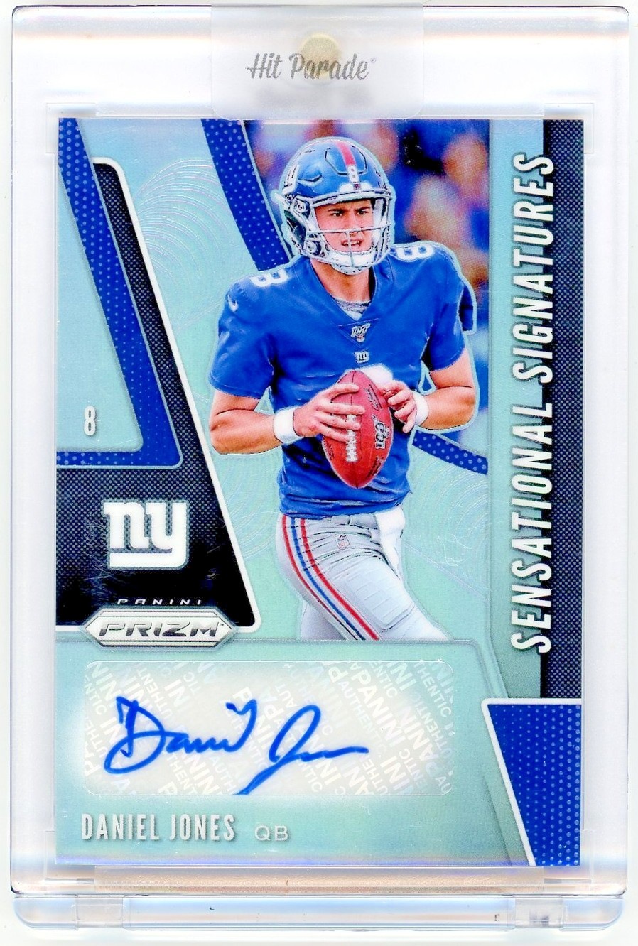 2019 Panini Prizm Sensational Signature - DANIEL JONES Rookie RC Silver Auto