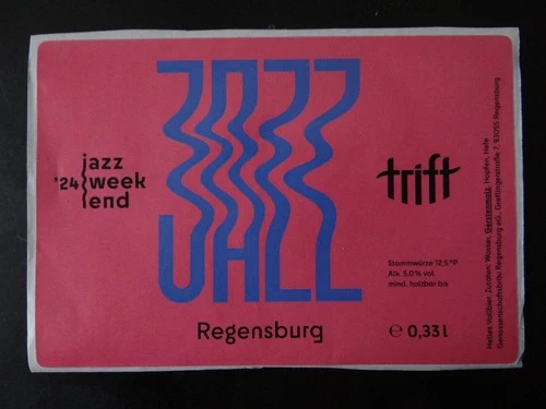 Special Beer Label - "Jazz Meets Regensburg" Cooperative Brew Regensburg, BY