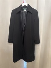 Harv  Benard by Benard Holtzman Women  s Black Dress Coat Size 8