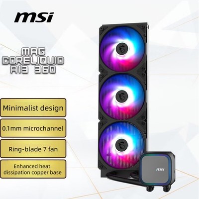 NEW MSI MAG CORELIQUID A13 360 Black AIO ARGB CPU Liquid Cooler Free shipping