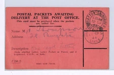GB KGVI WW2Official GPO Stationery Card *Postal Packet* 1944 BARTON Lincs XG241
