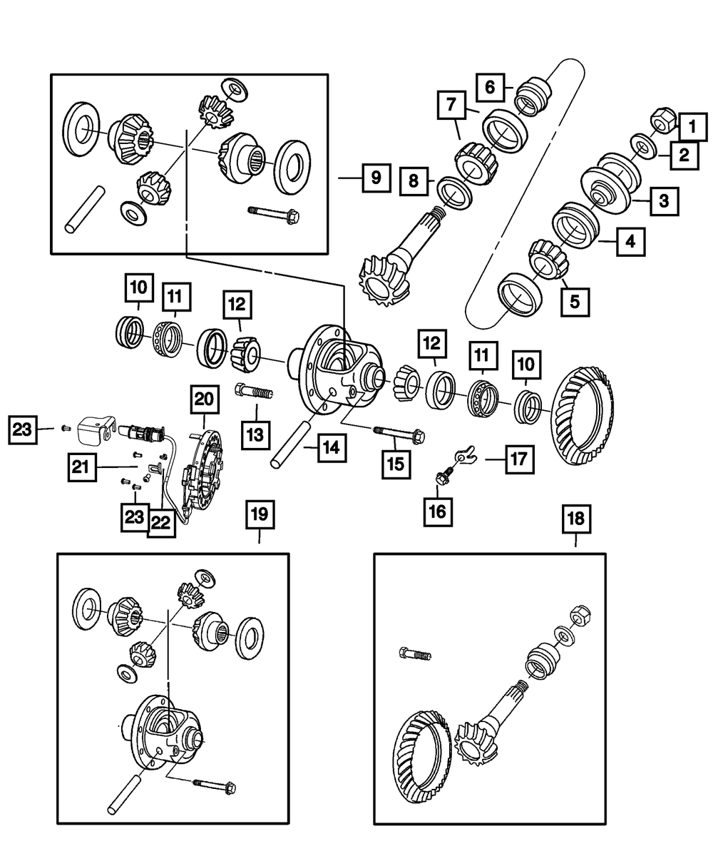 Genuine Mopar Ring And Pinion Gear Kit 68449606AA