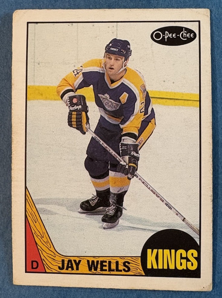 1987-88 O-PEE-CHEE Vintage OPC Jay Wells #151 Los Angeles Kings NHL