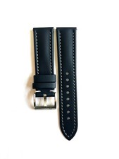 BLUE High Quality Real Sailcloth Waterproof Watch Strap GRAY Stitch