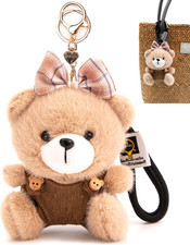 Cute Key Chain Plush Bag Charm Teddy Keychain Gift For Handbag,Purse, Backpack