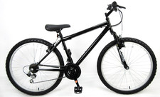 Ridge 21 Speed Mens Boys Front Suspension Bike MTB 26" Wheel 18" Frame Black