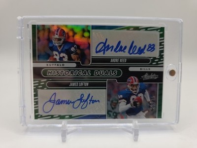 2024 Panini Absolute - Historical Duals Andre Reed, James Lofton #HD-BUF 25/25