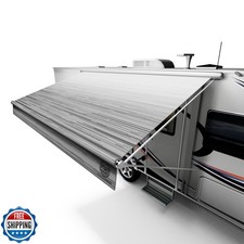 Heavy-Duty RV Awning Fabric Replacement 12ft – Replacement Awning for Camper,