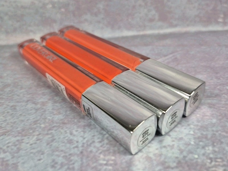 LOT OF 3 COVERGIRL COLORLICIOUS LIP GLOSS 670 SUCCULENT CITRUS 0.12oz NEW SEALED