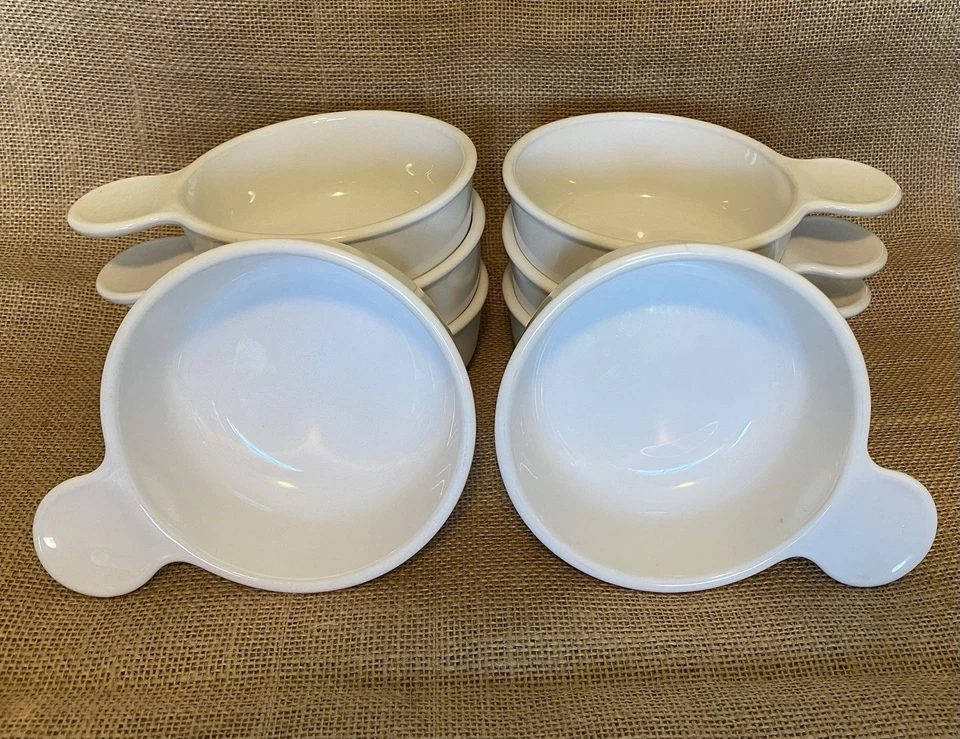 Juego de 8 Cuencos Corning Ware Grab It P-150-B 15oz Blanco Horno Microondas Seguro Lote Foto 2 de 4