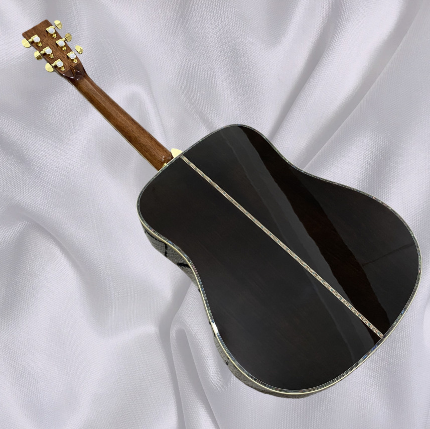 D45 Acoustic Guitar Solid Spruce Top Rosewood Fingerboard 20 Frets Free shipping