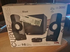 Cyber Acoustics CA-3050 2.1 Speaker System with Subwoofer with 16W of Power