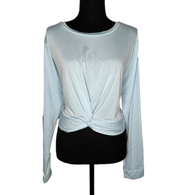 Real Essentials 2-Pack Long Sleeve Workout Tops Twist Front | Size 2X Women s