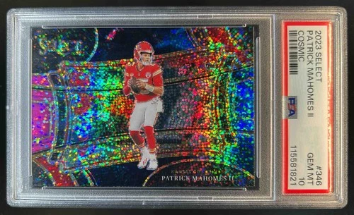 2023 Select Patrick Mahomes II Cosmic Prizm SSP Field Level #346 Chiefs PSA 10
