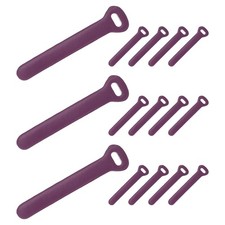 15 Pcs Leather Zipper Puller, 2.6" Zipper Sliders, Purple