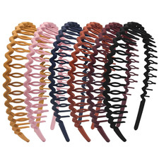 Plastic Teeth Headbands, Wavy Headbands with combs Non-slip Thin Hair bands