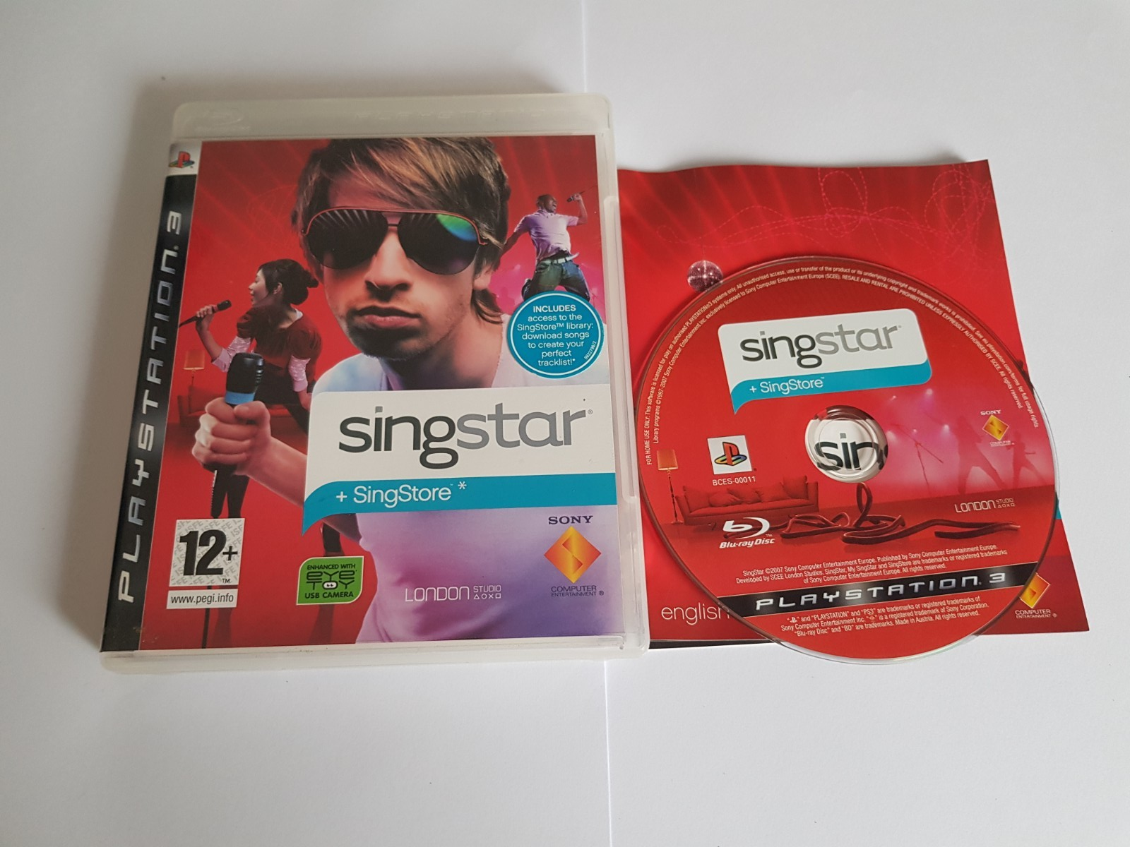 Singstar + Singstore Game For Sony Playstation 3 PS3 Blink 182 Blur Coldplay etc