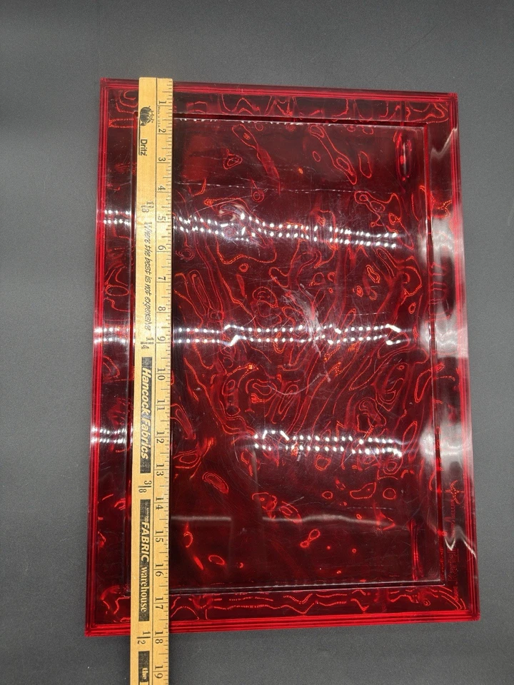 Plato Bandeja Roja Pequeña Dune Kartell Mario Bellini Hecho en Italia De Colección Foto 4 de 4