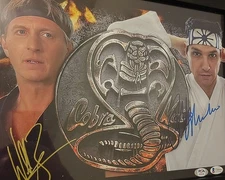 Ralph Macchio William Zabka Cobra Kai Signed 11x14 Framed Autographed Beckett