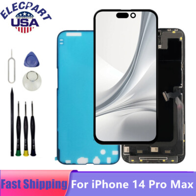 USA For iPhone 14 Pro Max LCD Display Touch Screen Digitizer Replacement +Tools